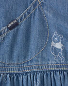 Baby Girl Disney&copy; Winnie the Pooh Denim Wrap Skirtall - Medium Wash, image 3 of 4 slides