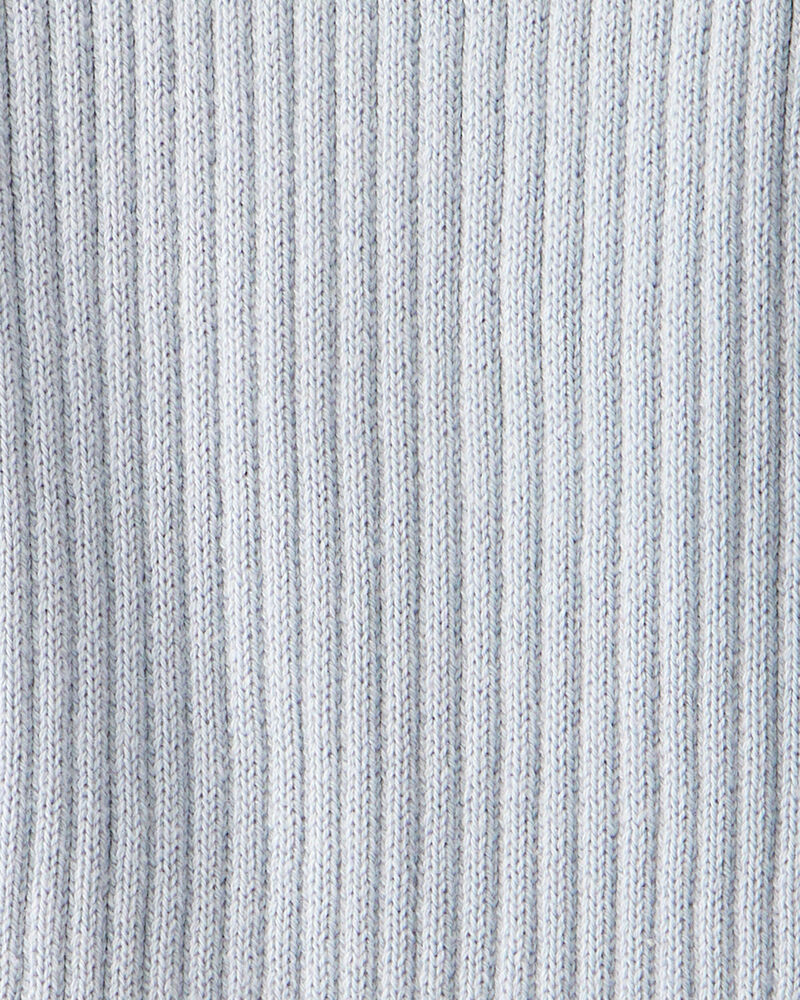 Baby Boy Ribbed Cotton Jumpsuit - Blue, image 2 of 3 slides