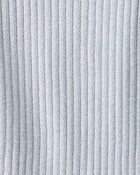 Baby Boy Ribbed Cotton Jumpsuit - Blue, image 2 of 3 slides
