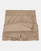 Kid 2-Pack Active Stretch Uniform Skorts - Khaki, image 3 of 4 slides