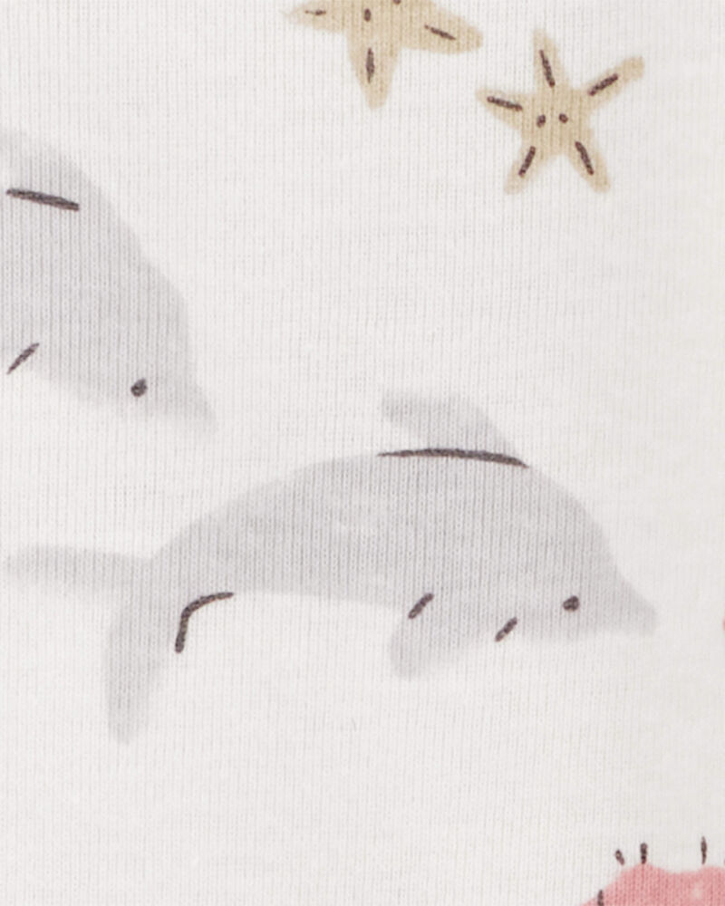 Baby 5-Pack Seahorse Short-Sleeve Bodysuits, image 4 of 7 slides