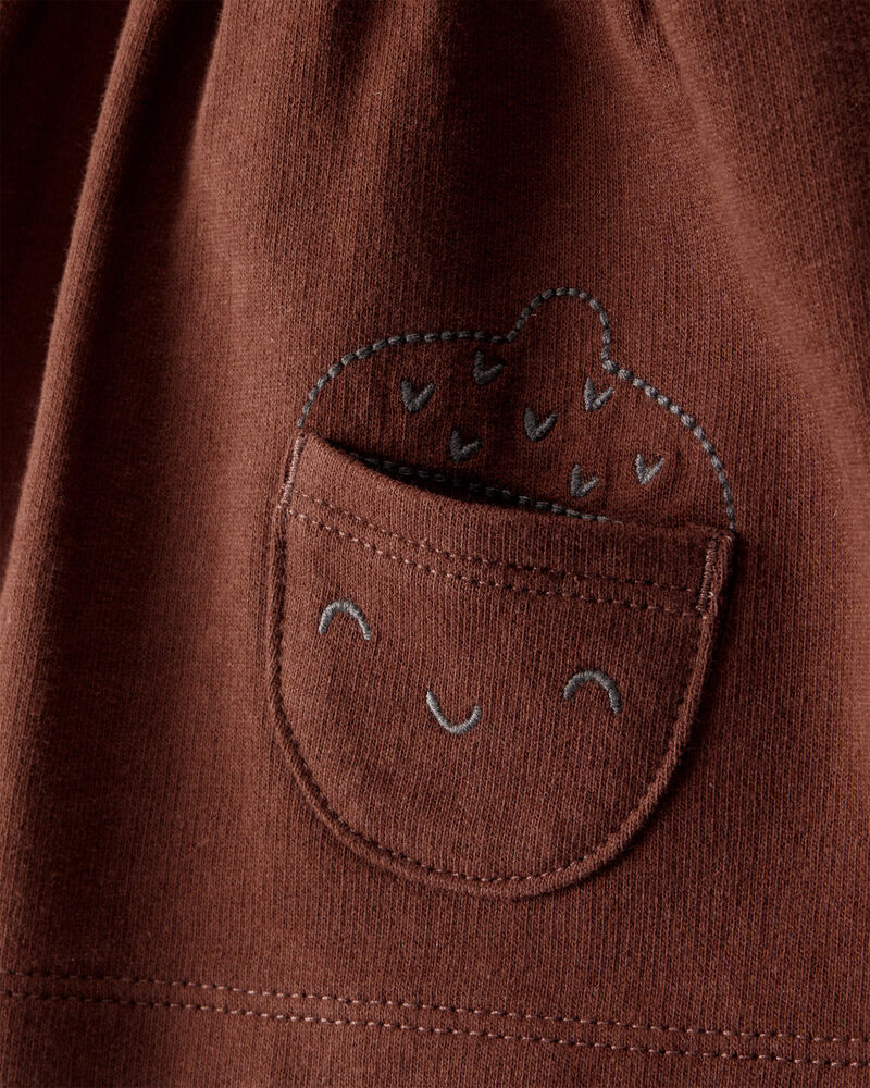 Baby Girl 3-Piece Thanksgiving Print Dress Set - White/Brown, image 6 of 7 slides