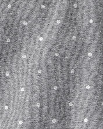 Baby Girl DayDream Fleece Polka Dot Sweatshirt - Grey, 