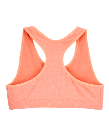 Kid Floral Racerback Sports Bra, 