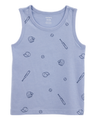 Baby Boy Baseball Graphic Tank - Blue, image 1 of 3 slides