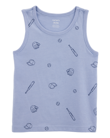 Baby Boy Baseball Graphic Tank - Blue, 