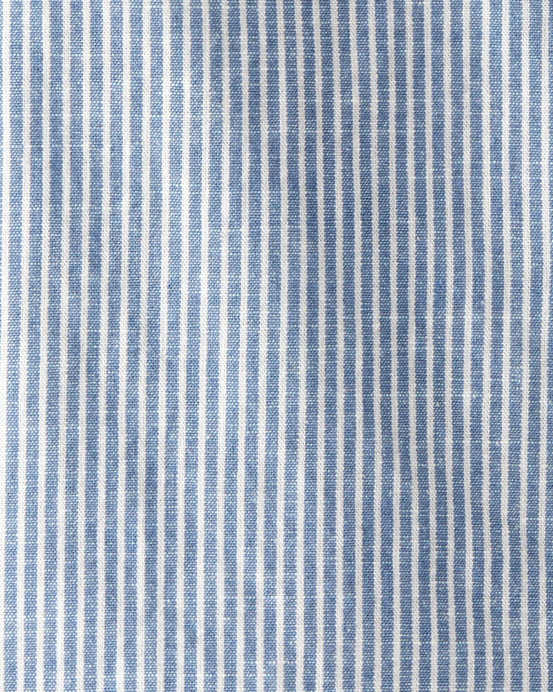 Toddler Boy Button-Front Shirt Made with Organic Cotton, image 3 of 4 slides