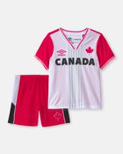 Toddler 2-Piece Umbro Canada Soccer Jersey & Short Set - Red/White/Black, image 1 of 13 slides