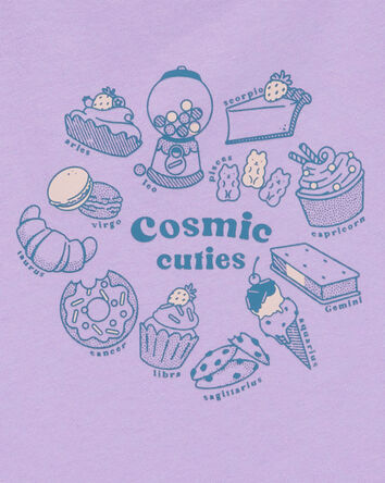 Girls Cosmic Cuties Short-Sleeve Graphic Tee - Purple, 