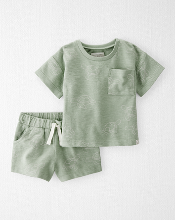 Baby 2-Piece Turtles Set Made with Organic Cotton, 