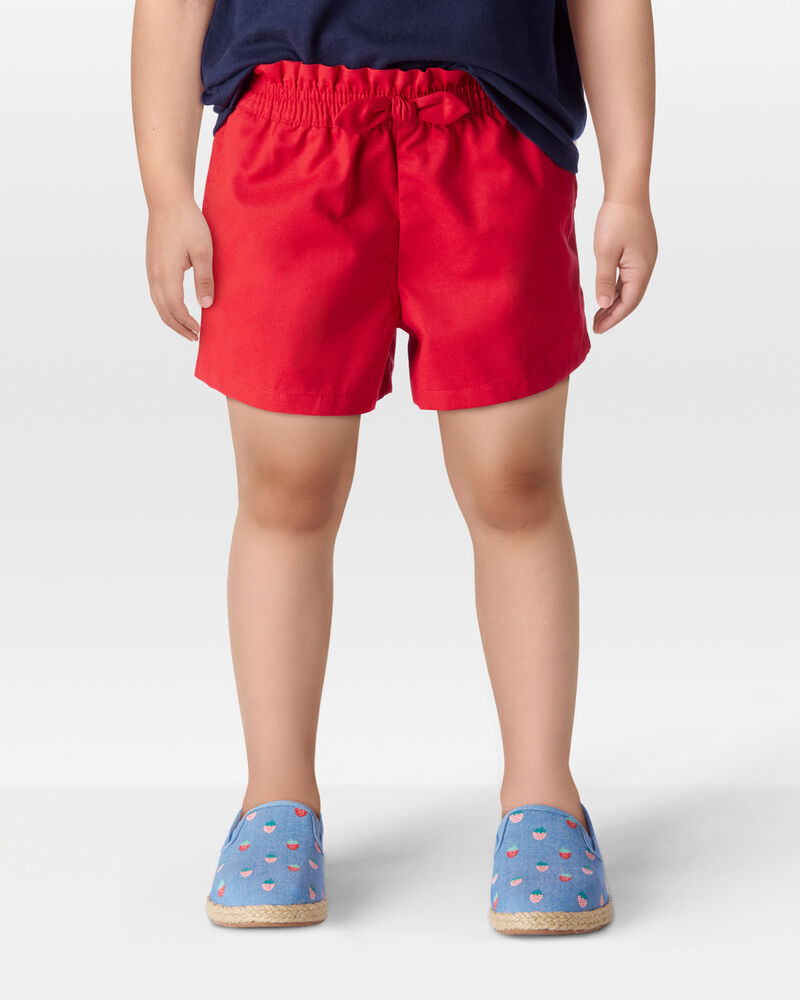 Toddler Pull-On Twill Bow Shorts, image 2 of 6 slides