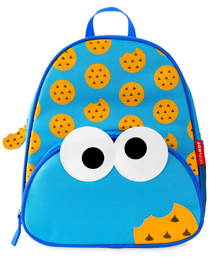 Sesame Street Little Kid Backpack Straw Bottle & Snack Cup Set - Cookie Monster, image 2 of 6 slides