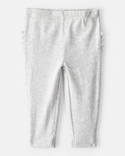 Baby 2-Pack Floral Pull-On Pants - Grey/Blue, image 2 of 6 slides