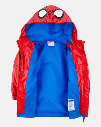 Toddler Boy Spider-Man Rain Jacket - Red, 