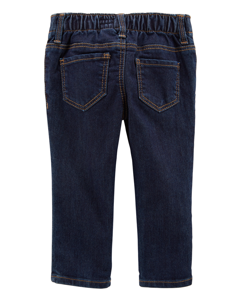 Baby Dark Wash Super Skinny-Leg Jeans, image 2 of 4 slides