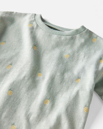 Baby Organic Cotton Pineapple-Print Tee, 