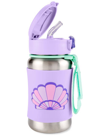 Spark Style Stainless Steel Straw Bottle - Seashell, 
