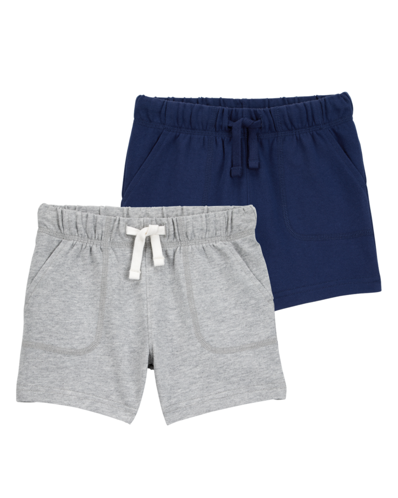 Toddler 2-Pack Pull-On French Terry Shorts, image 1 of 11 slides