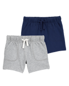 Toddler 2-Pack Pull-On French Terry Shorts, image 1 of 11 slides