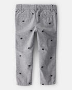 Toddler Boy Bear Print Dress Pants - Grey, image 2 of 6 slides