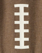 Baby Boy Football Long-Sleeve Graphic Bodysuit - Brown, image 2 of 3 slides