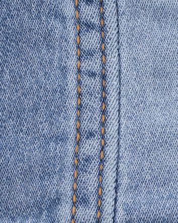 Baby Girl Denim Knit-Like Jacket - Medium Wash, 