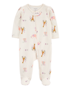 Baby 2-Pack Animal Print 2-Way Zip Cotton Sleep & Plays
, image 5 of 6 slides