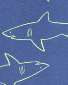 Baby Boy 4-Piece Shark Surfboard 100% Snug Fit Cotton Pajamas - Blue, image 3 of 4 slides