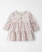 Baby Girl Organic Cotton Dress in Prairie Blossom Print, image 1 of 6 slides