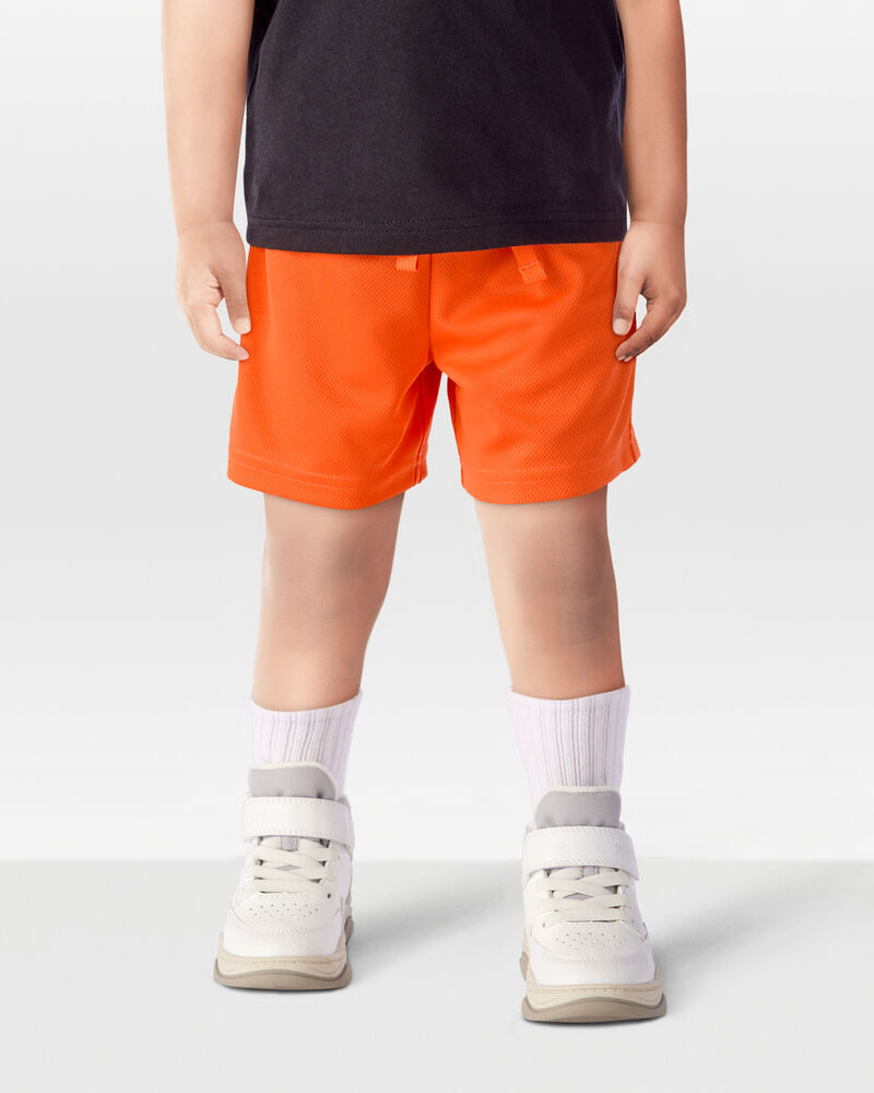 Toddler Boy Active Mesh Shorts - Orange, image 2 of 6 slides