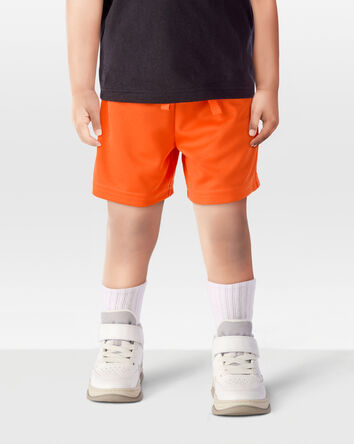 Toddler Boy Active Mesh Shorts - Orange, 