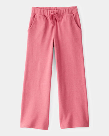 Kid French Terry Drawstring Pants - Pink, 