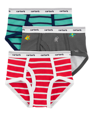 3-Pack Cotton Briefs Underwear, 