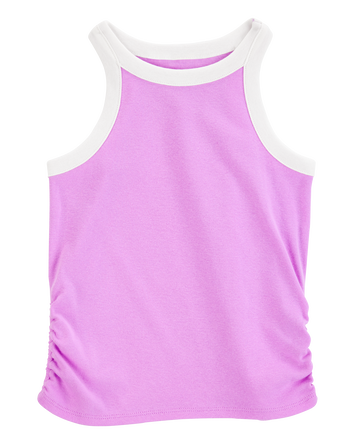 Kid Ribbed Tank Top - Purple, 