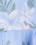 Toddler Girl 2-Piece Floral Loose Fit Pajamas, image 2 of 3 slides