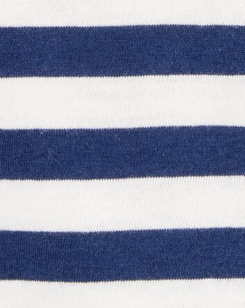 Kid Striped Short-Sleeve Pocket Tee - Navy, 