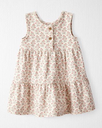Baby Organic Cotton Floral-Print Dress, 