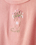 Toddler Girl Cowgirl Boot Cotton Short-Sleeve Top - Pink, image 2 of 4 slides