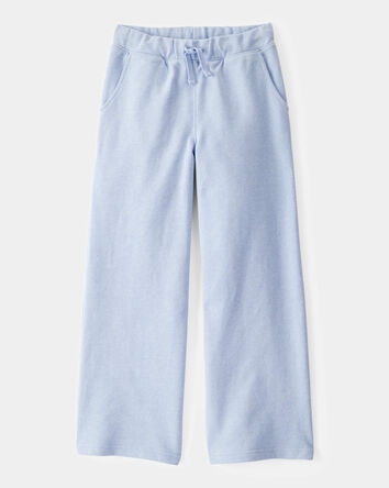 Kid French Terry Drawstring Pants - Blue, 