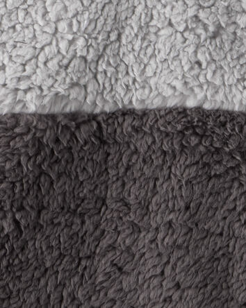 Boys Long-Sleeve Zip-Up Jacket - Grey/Black, 