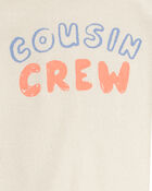 Baby Cousin Crew Short-Sleeve Bodysuit - Ivory, image 2 of 3 slides