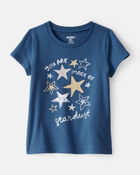 Toddler Girl Stardust Short-Sleeve Graphic Tee - Blue, image 1 of 3 slides