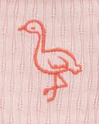 Baby Flamingo Ribbed Tank Top, image 3 of 4 slides