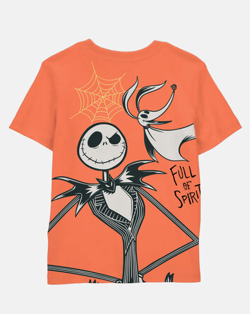 Boys Glow Nightmare Before Christmas Halloween Short-Sleeve Graphic Tee - Orange, 