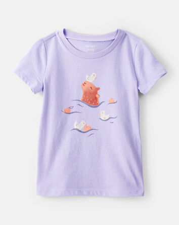 Toddler Girl Cabybara Short-Sleeve Graphic Tee - Purple, 