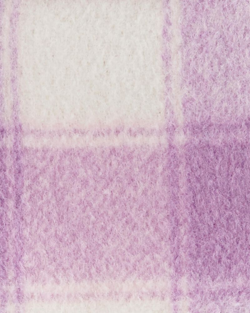 Baby Plaid Fleece-Lined Shacket, image 3 of 4 slides