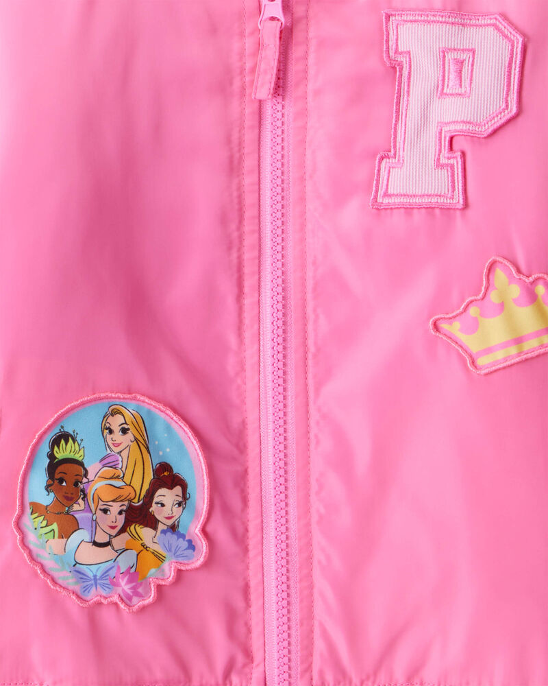 Toddler Girl Disney&copy; Princess Long-Sleeve Varsity Jacket - Pink, image 3 of 3 slides