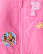 Toddler Girl Disney&copy; Princess Long-Sleeve Varsity Jacket - Pink, image 3 of 3 slides