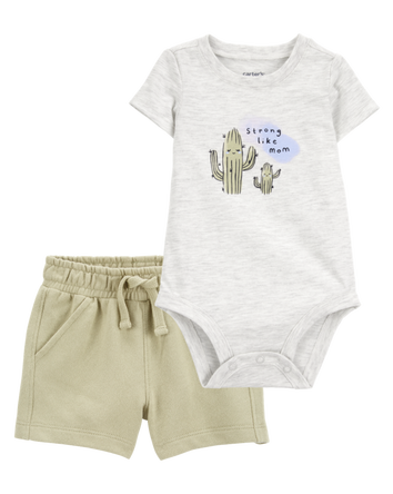 Baby 2-Piece Bodysuit & French Terry Short Set, 