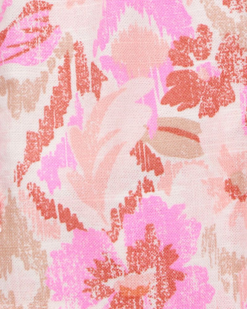 Toddler 2-Piece Floral Print Tank & Drawstring Shorts Set - Pink
, image 7 of 9 slides